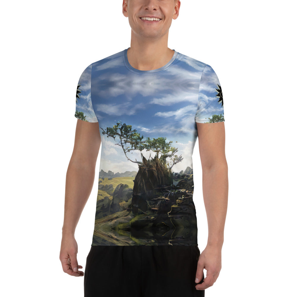 Persistence of Life - All-Over Print Men's Athletic T-shirt