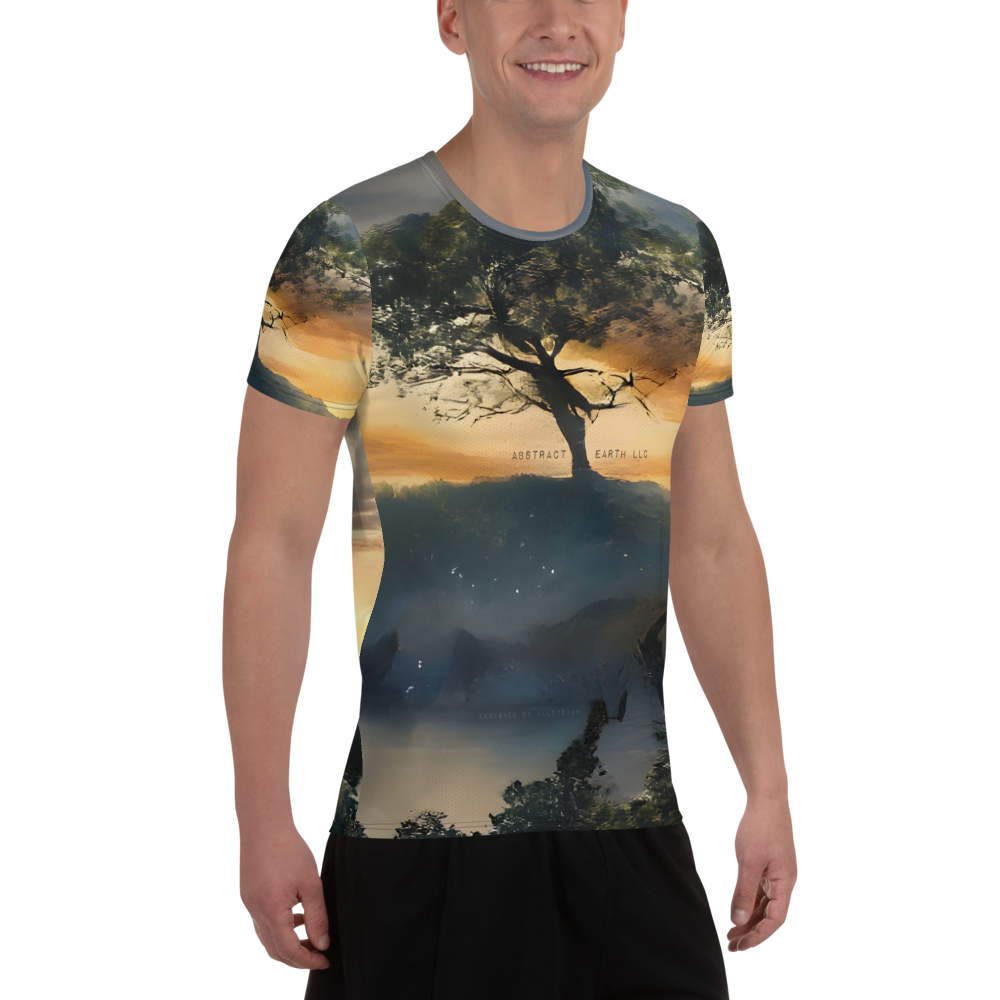 Abstract Earth Branded Tee (Mens)