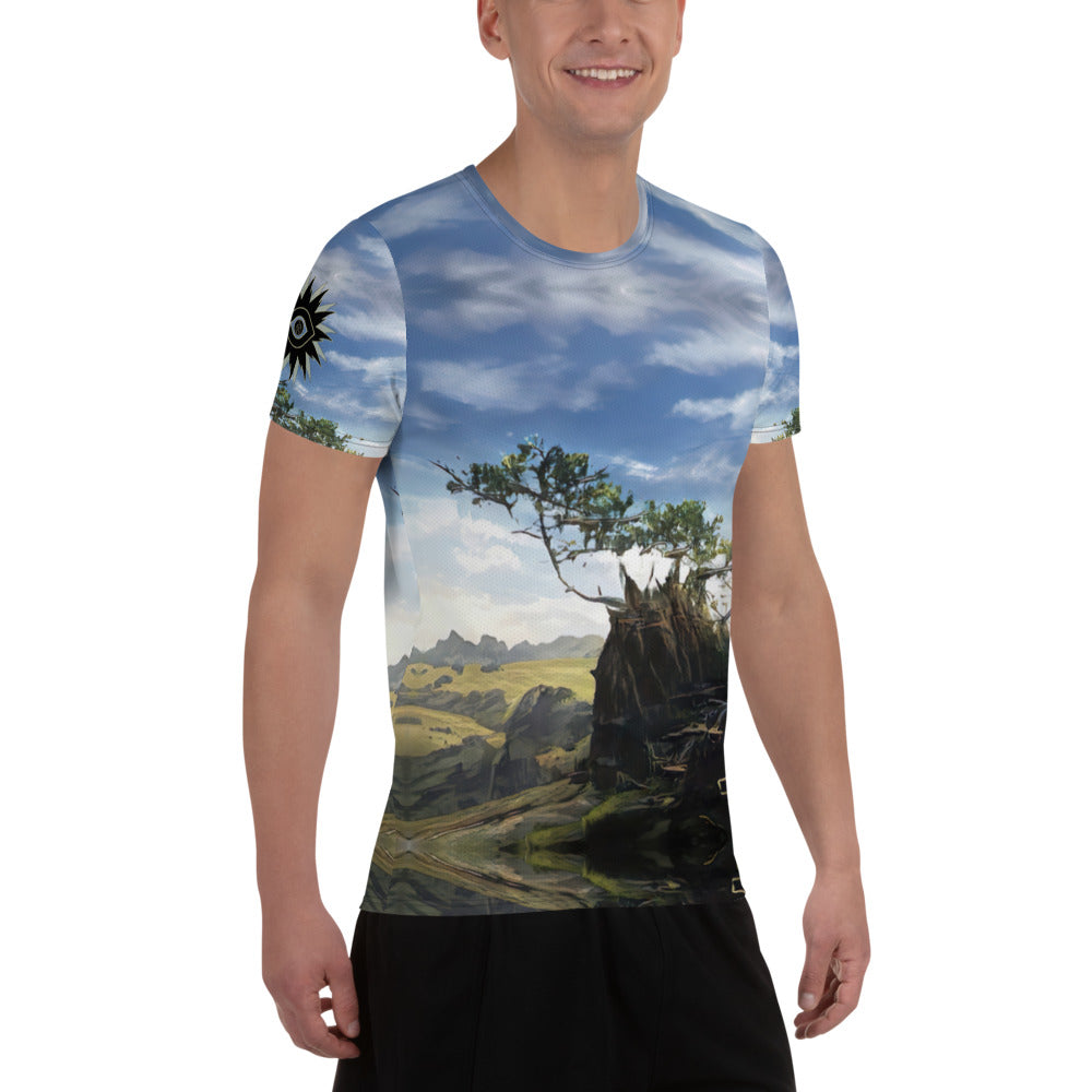 Persistence of Life - All-Over Print Men's Athletic T-shirt