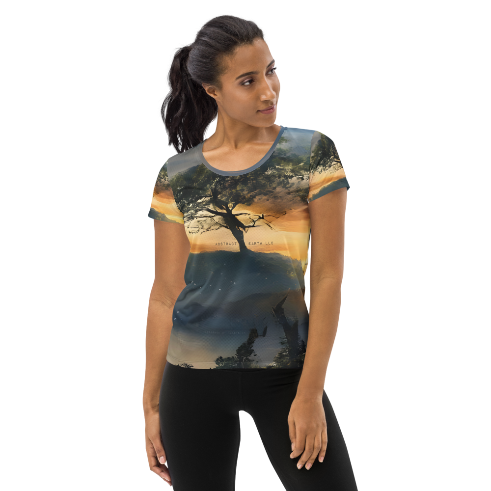 Abstract Earth Branded Tee (Womens)