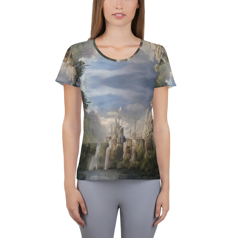 Waterfalls II Athletic Tee (Womens)