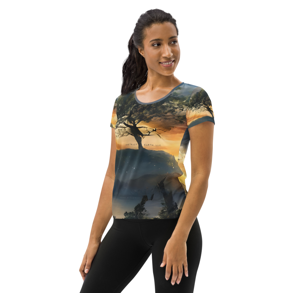 Abstract Earth Branded Tee (Womens)