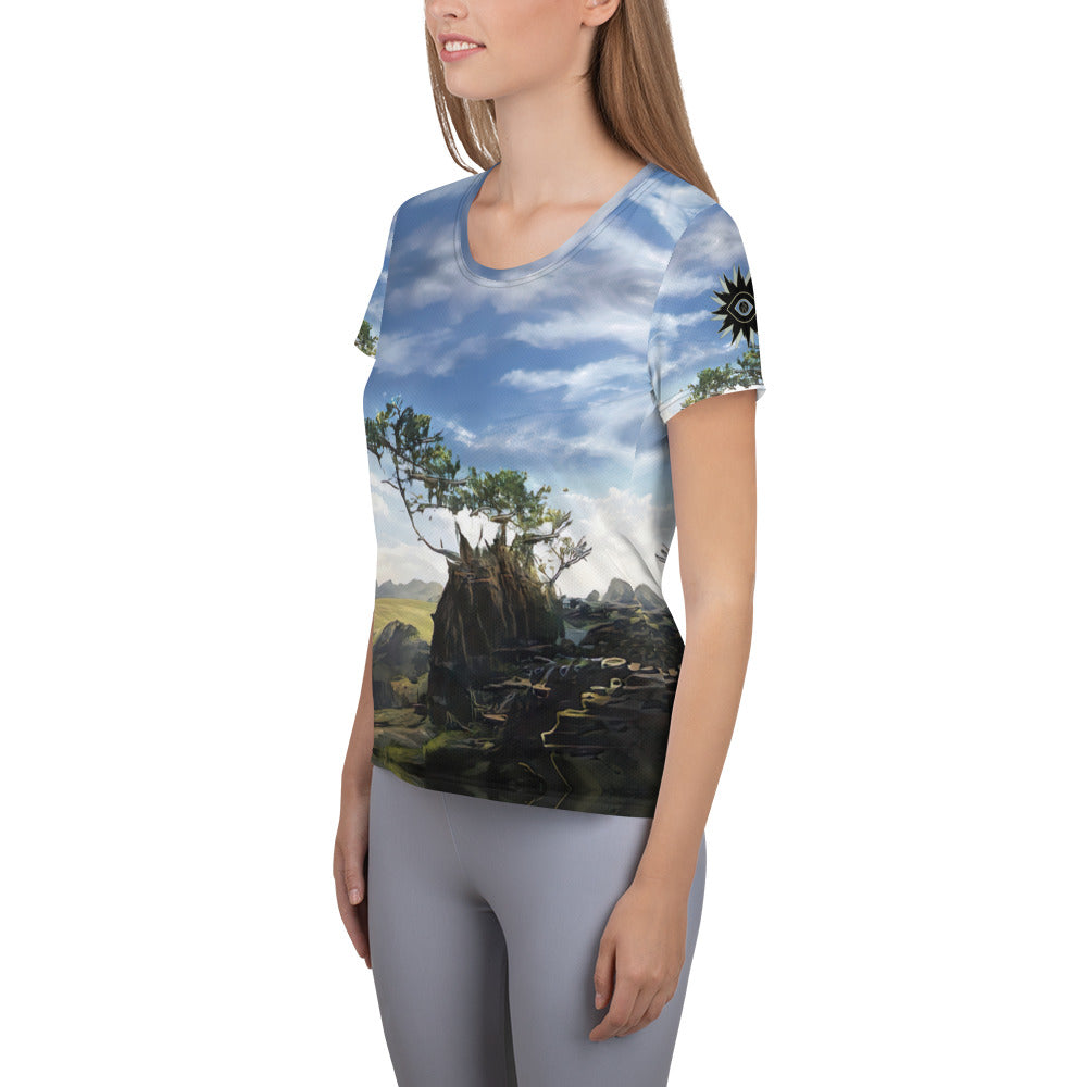 Persistence of Life - All-Over Print Women's Athletic T-shirt