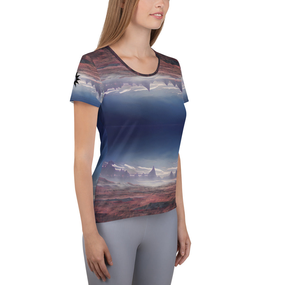 Amber Waves (Womens Athletic Tee)