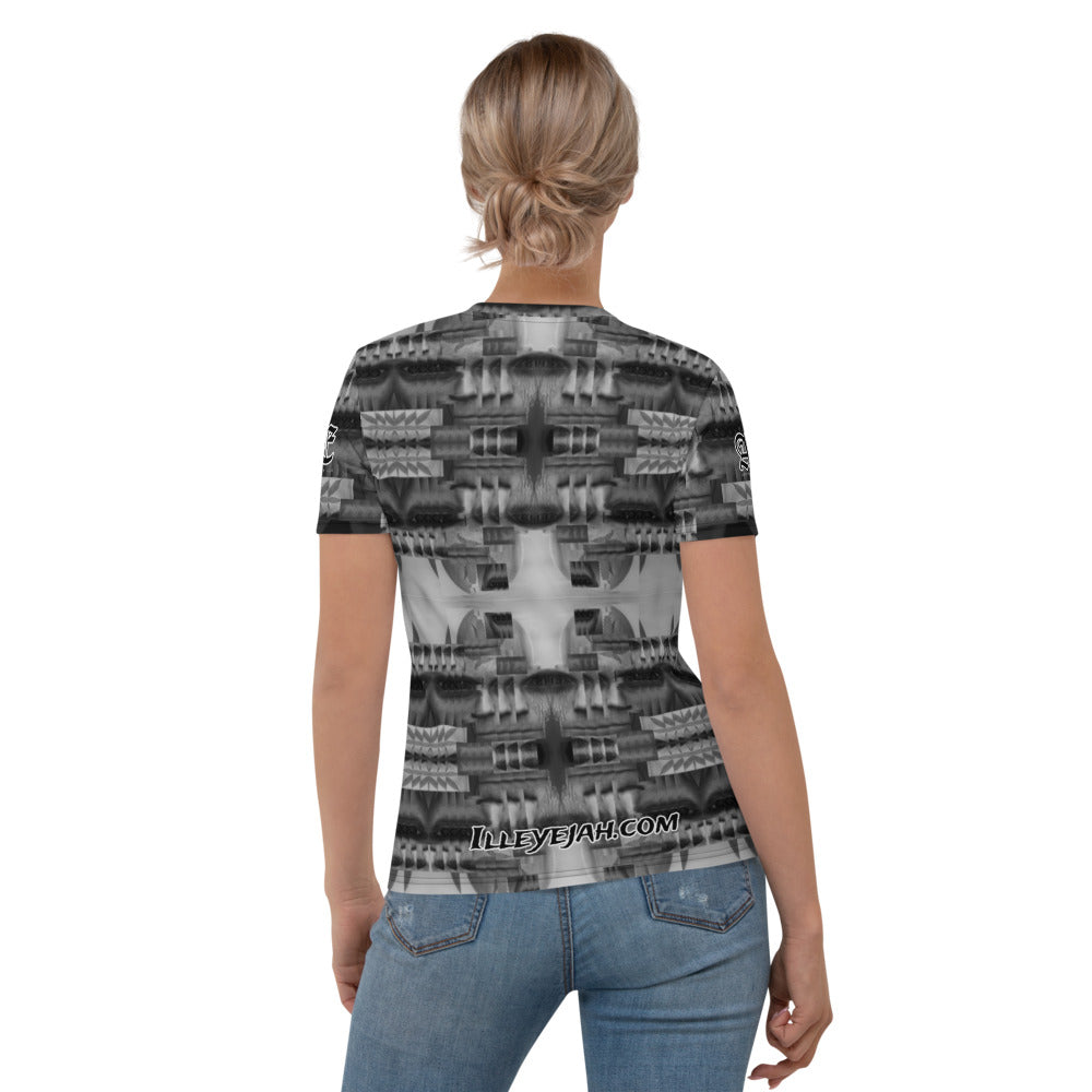 Broken Thoughts - Full Print Branded Tee (Womens)