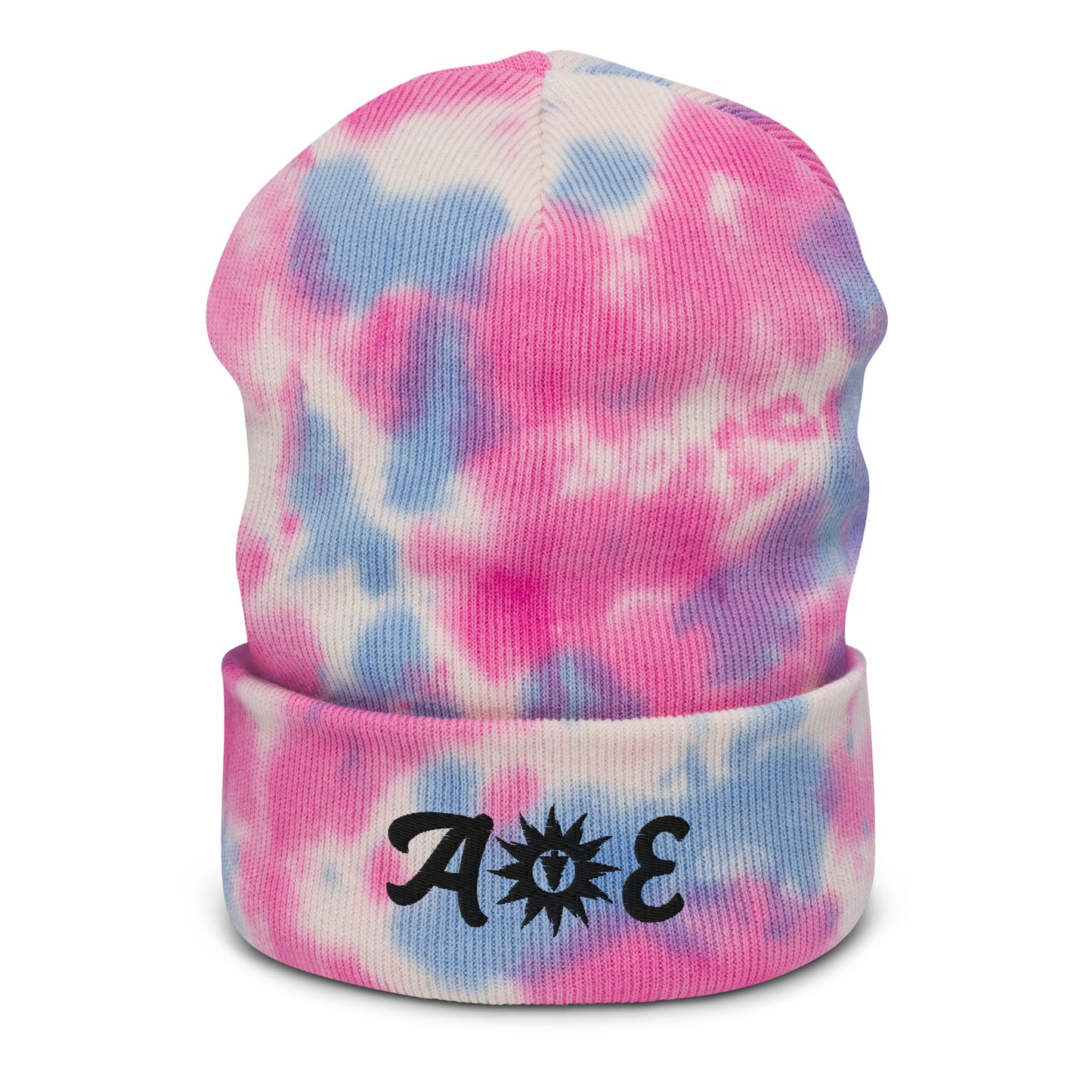 Abstract Earth Branded Tye Dye Beanie