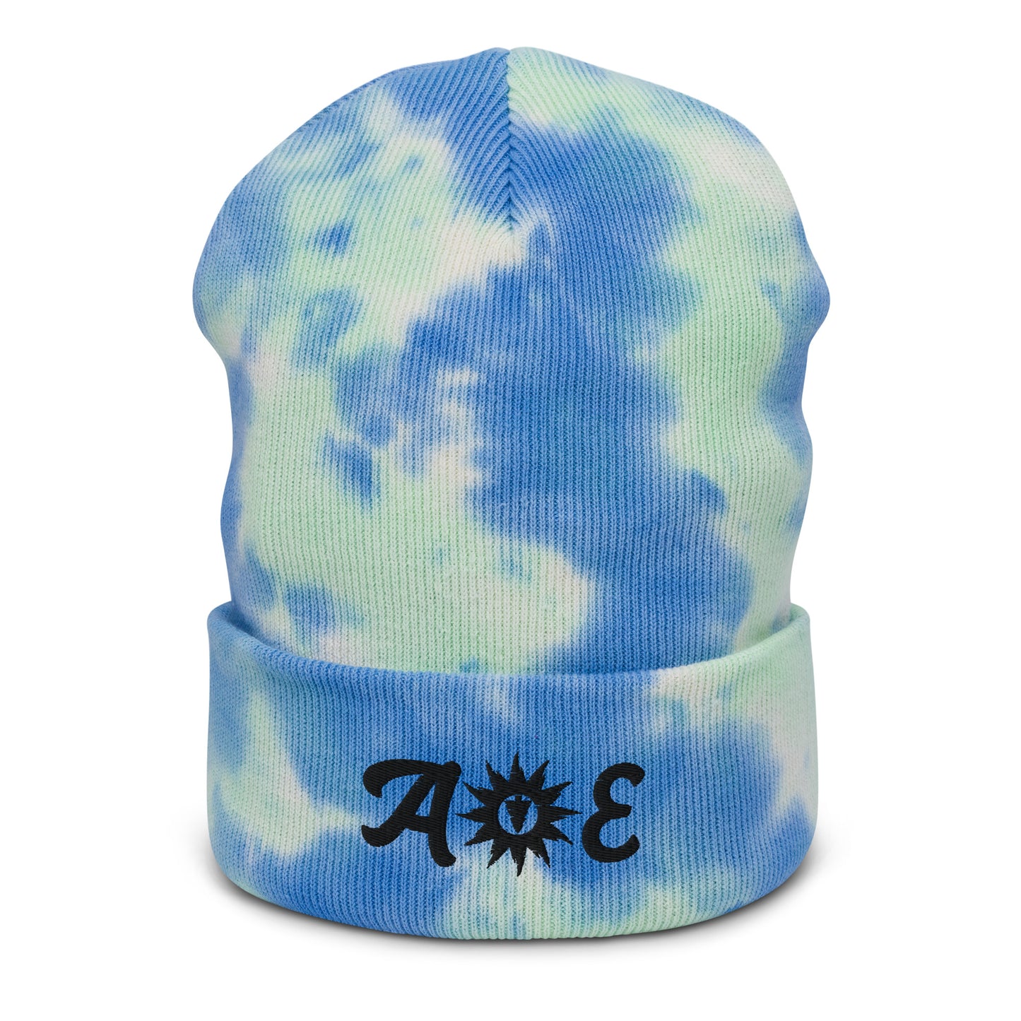 Abstract Earth Branded Tye Dye Beanie